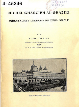 Portada del la biografía de Casiri escrita por Michel Breydy